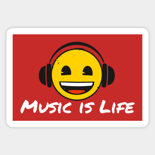 Music is Life emoji Tee Magnet